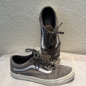Vans Gray and White Sneakers